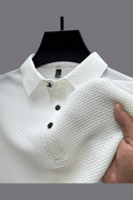 Men's Lightweight Breathable Waffle Knit Polo